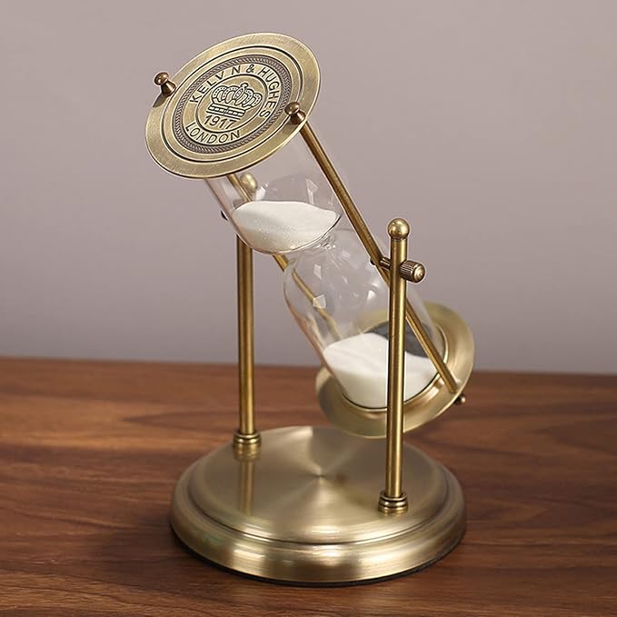 Embossed Golden Hourglass Timer