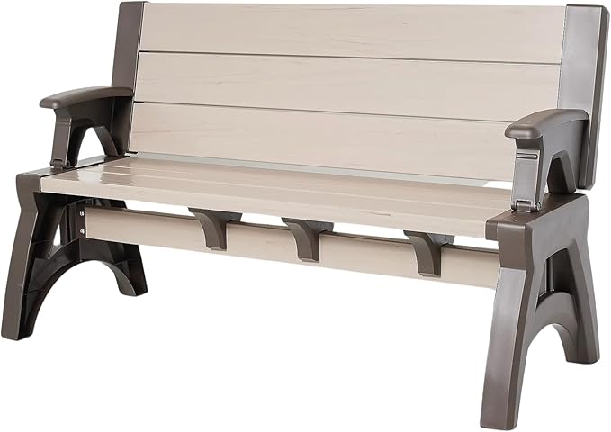 Convert-a-Bench 2-in-1 Outdoor Bench & Picnic Table