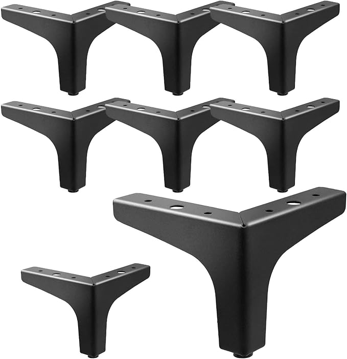 AODIOU Furniture Legs Modern Feet: Couch Legs Replacement Set of 8