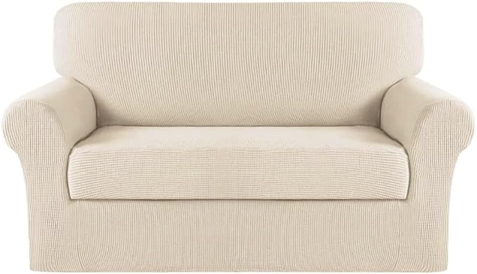 Turquoize Stretch Sofa Slipcover 2 Pieces Sofa Cover Couch Cover