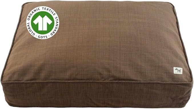 Molly Mutt Woodstock Dog Bed Duvet Cover, GOTS-Certified 100% Organic Cotton Canvas Cover for Dog, Puppy, or Cat Bed, Durable, Washable, and Free of Harmful Chemicals, Medium/Large, 27"x36"x5"