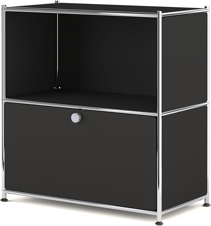 32.5-Inch Flip-Top Side Table & Buffet Cabinet