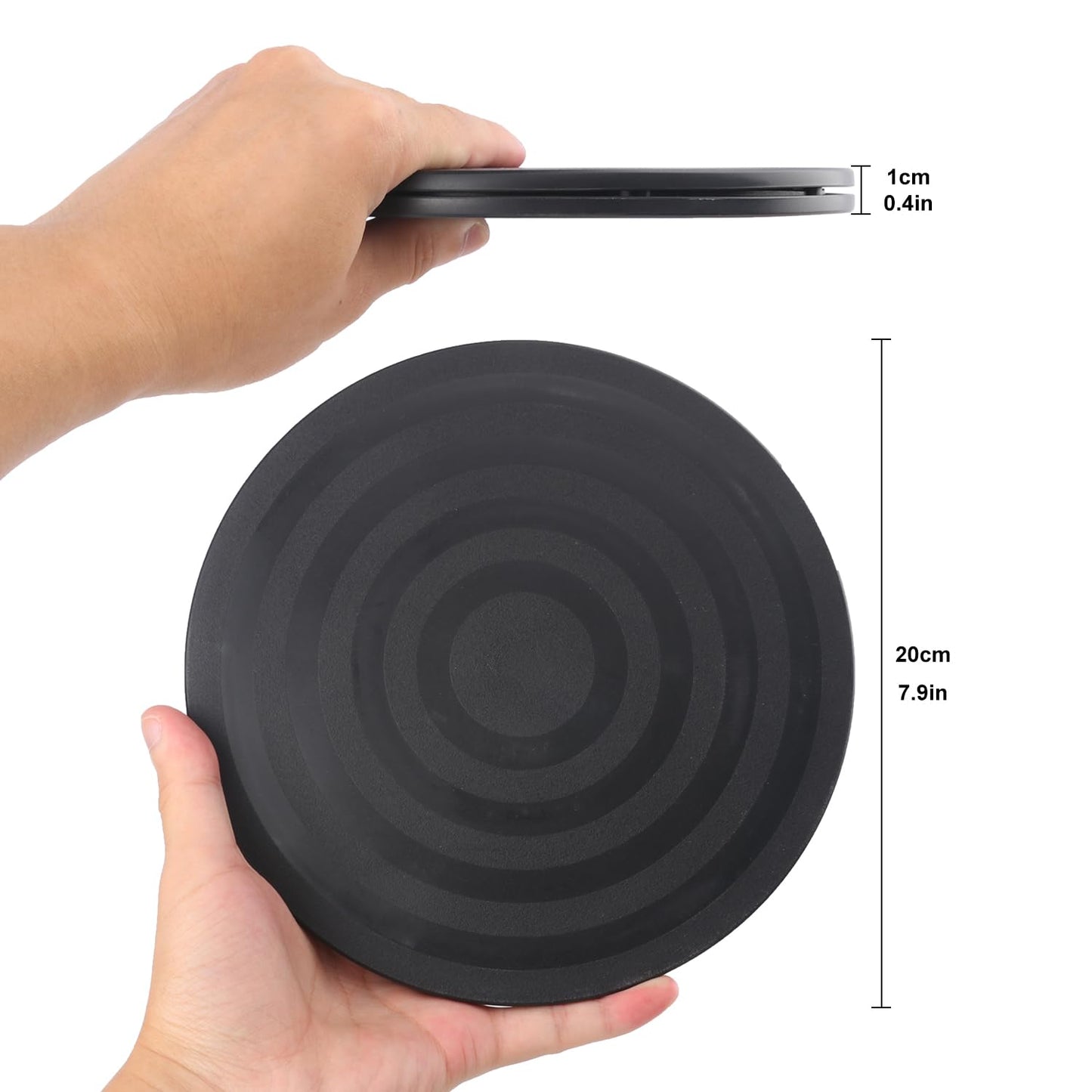 KUKLIPJIM 8 Pack 8 Inch Lazy Susan Turntable, Heavy Duty Lazy Susan Turntable Organizer, Premium 8 Inch Rotating Swivel Stand for Table Top, Kitchen, and More