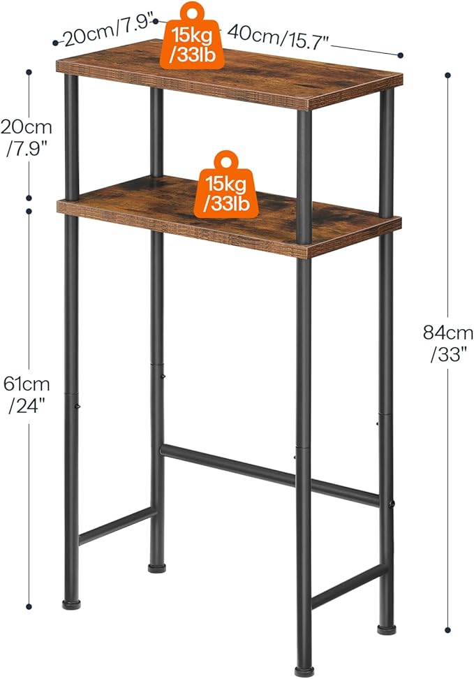 HOOBRO Narrow Console Table for Small Space, 15.7" Entryway Table