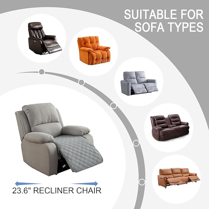 Genina Waterproof Recliner Chair Covers, Recliner Cover