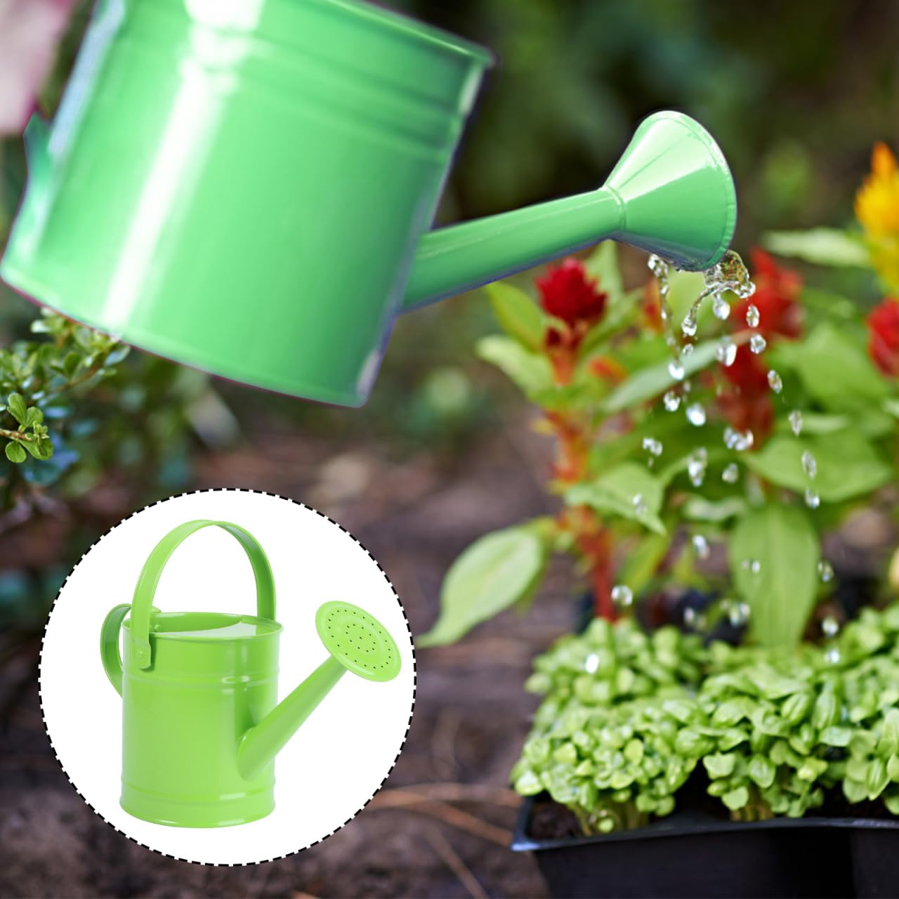 Toddmomy Kids Watering can Portable Garden Sprinkler Kettle for Indoor Outdoor Plants Lightweight Large Capacity Water Pot for Children Yard and Beach Play