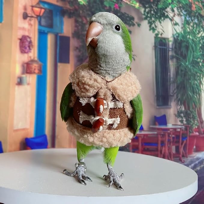 Bird Diaper Flight Suit Parrot Costume pet Animal Costume, Applicable to Birds and Parrots Warm Supplies. (5XL)