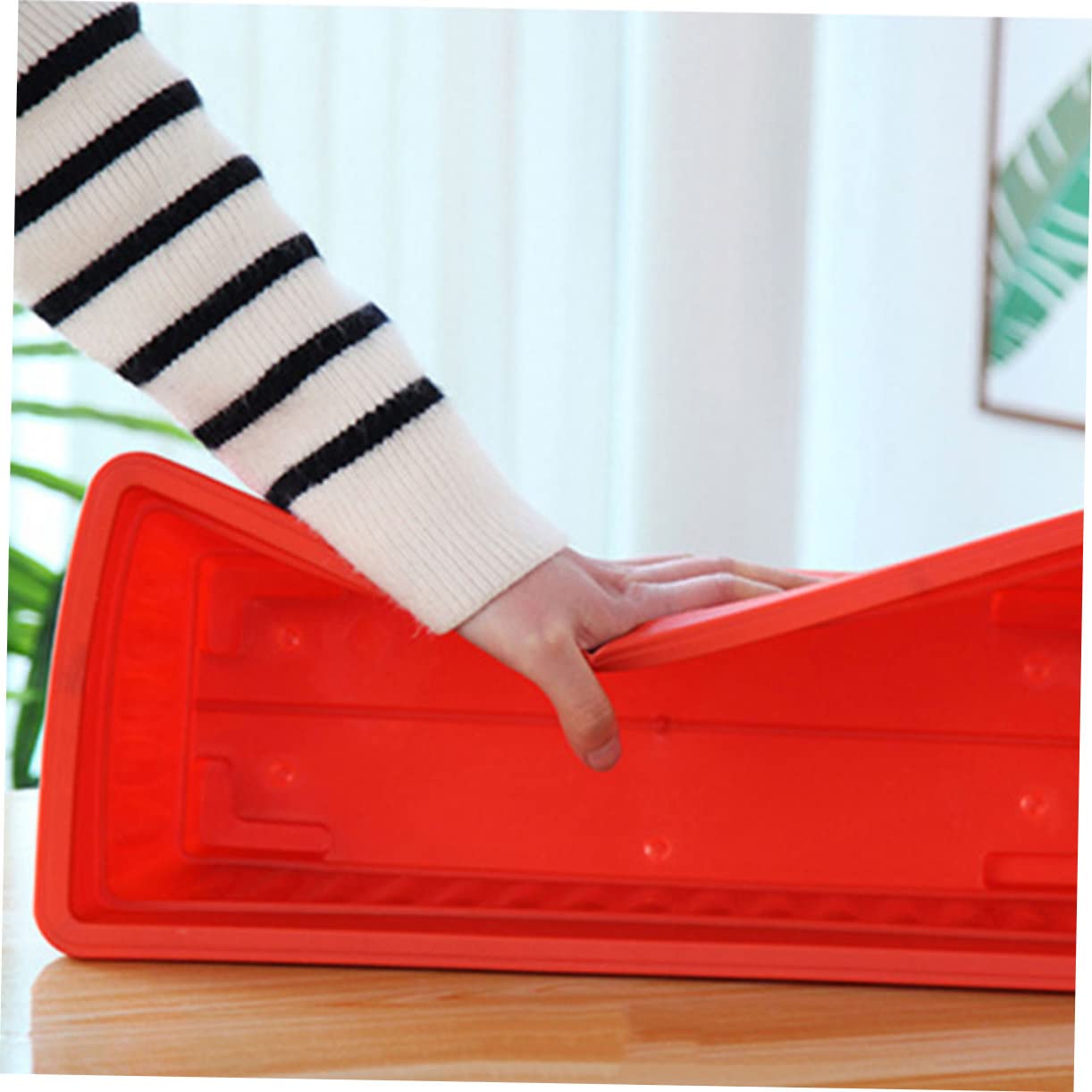 DOITOOL 2pcs Rectangular Porch Planting Pots for Balcony Planting Pots Rectangular Patio Saucers for Outdoor Indoor Gardening