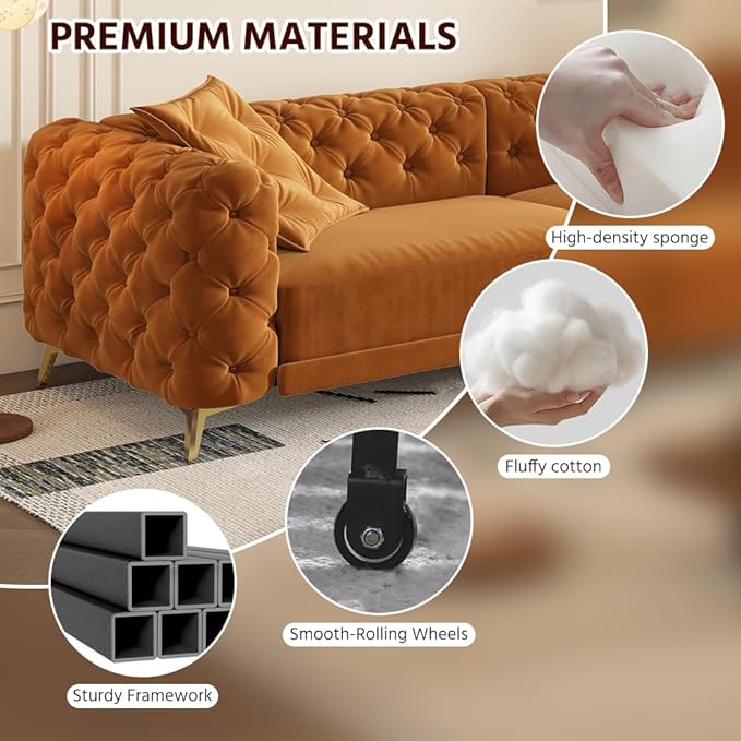 97.7" Convertible Queen Sleeper Sofa