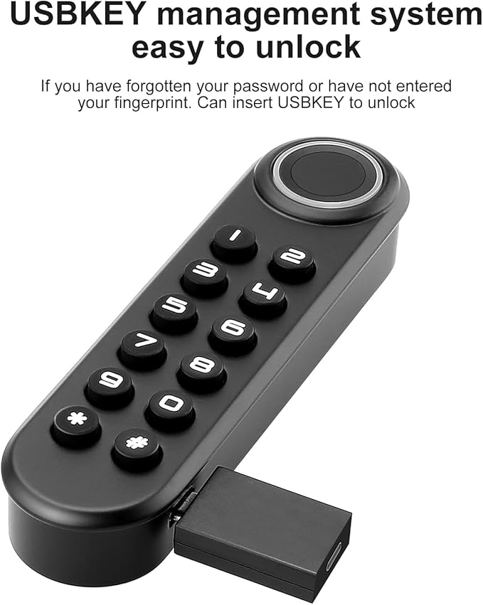 Fingerprint Cabinet Lock, Smart Electronic Cabinet Locks, Combination Password