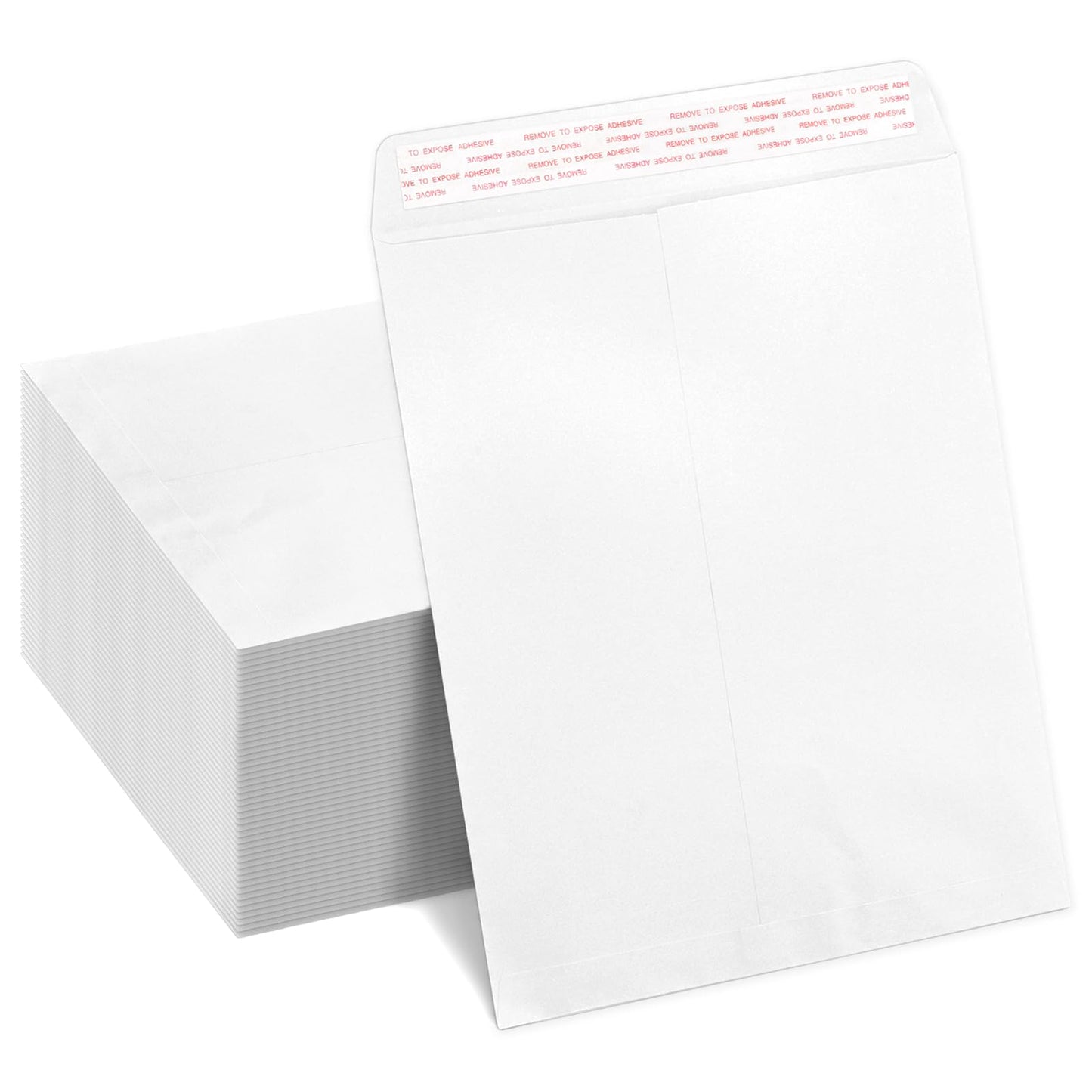 100 White Envelopes 9x12 Self Seal, Goefun Catalog Large Mailing Envelopes 9x12 Letter Size - 80GSM Paper