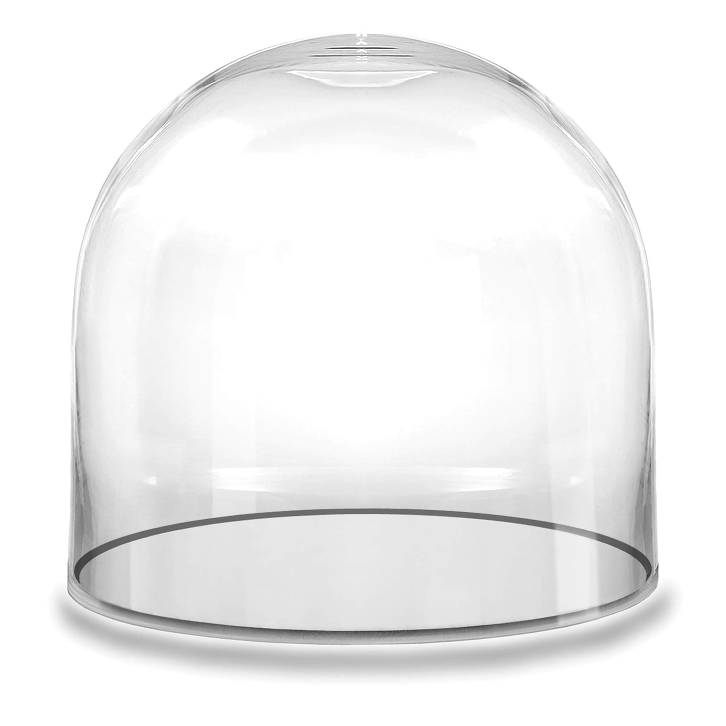 CYS EXCEL Glass Cloche Dome (H:10" D:9.75") | Multiple Sizes Decorative Showcase Display for Antique Collectibles | Bell Jar Terrarium & Dessert Cover