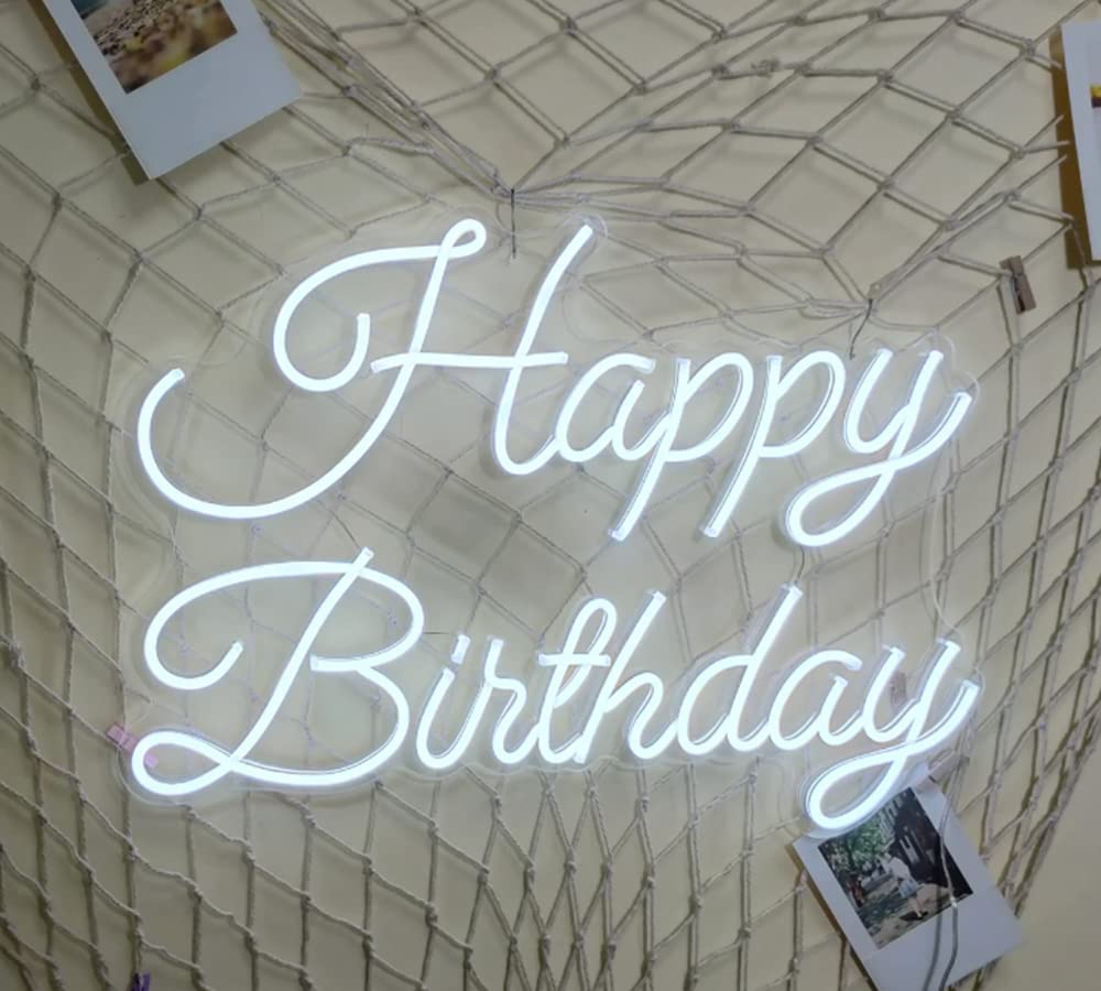 LED Neon Sign Night Light for Wall Party Décor Bedroom Room Bar Wedding Home Birthday Art Decoration Christmas with USB Chain Light modulator 5v (lets party blue)