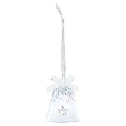 SWAROVSKI Bell & Star Holiday Ornament, Small, Clear Crystals