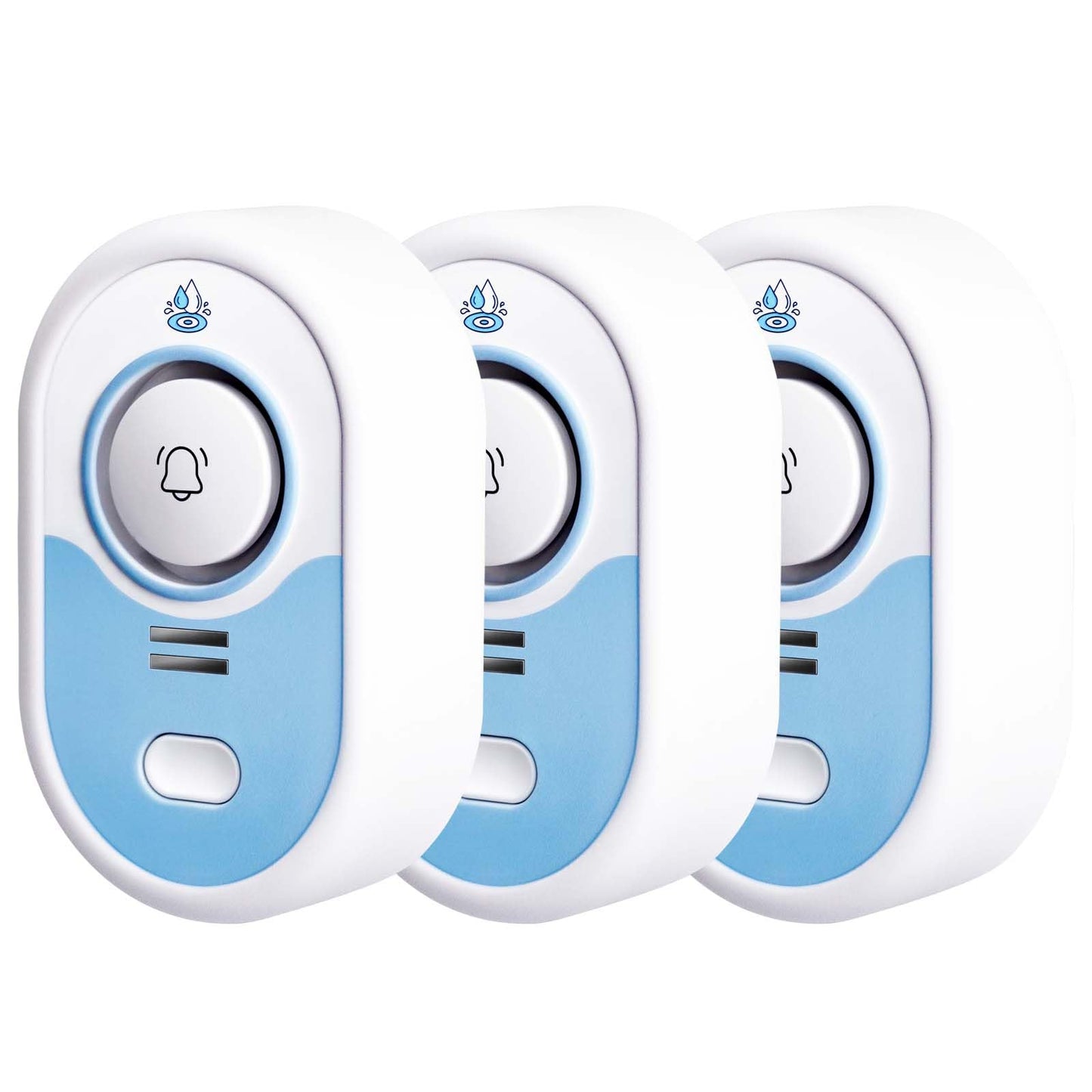 LSENTLY Water Leak Detector Supports 5 Years Standby Time, LED Indicator & 100dB Leak Alarm & Low Battery Reminder Water Alarm, IP66 Waterproof for Home, 3 Pack (Cannot Connect Wi-Fi)