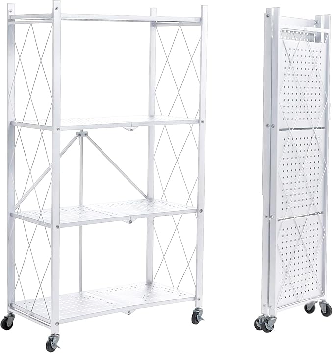 BRIAN & DANY 4-Tier Foldable Storage Shelves