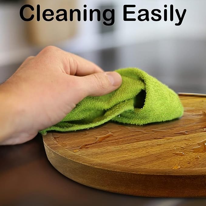 9" Acacia Wood Lazy Susan Organizer Kitchen Turntable for Cabinet Pantry Table Organization
