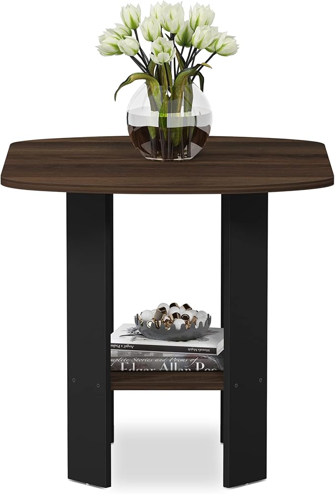 Furinno SIMPLE DESIGN Side Table, 2-Tier Modern End Table
