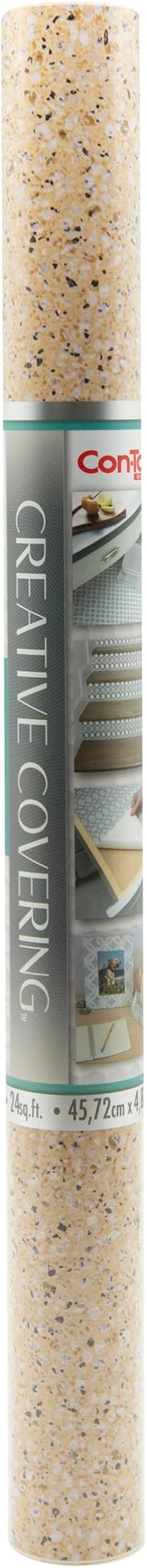 Con-Tact Brand Creative Covering, Self-Adhesive Shelf Liner, Granite Rose