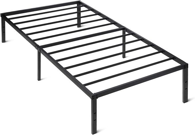 Amazon Basics Metal Bed Frame, Non-Foldable Platform Bed, Easy Assembly