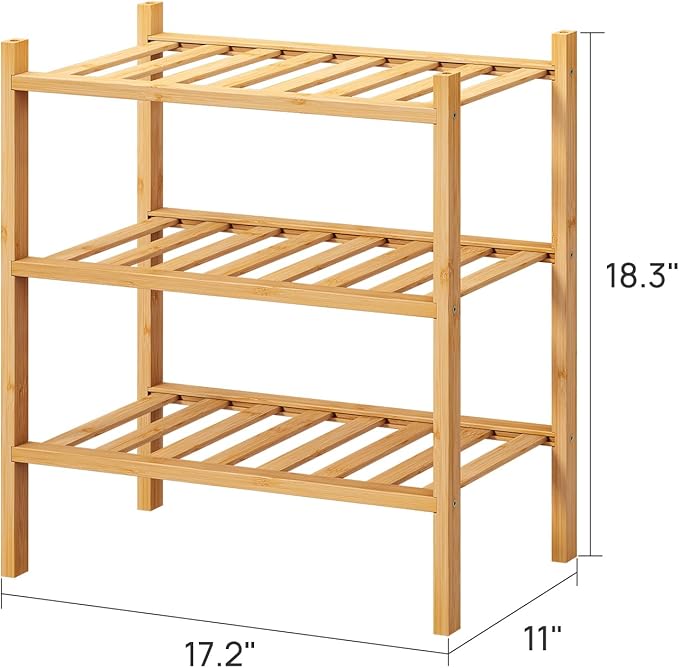 viewcare Small Shoe Rack, 3-Tier Shoe Rack