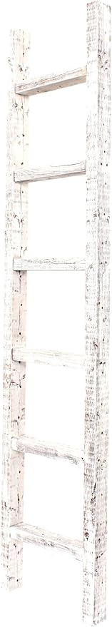 BARNWOODUSA Rustic Decorative Ladder