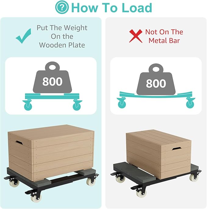 Heavy Duty Adjustable Furniture Moving Dolly