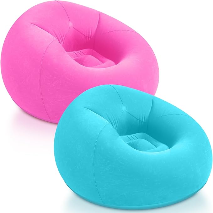 Realspring Inflatable Bean Bag Chairs Outdoor Blow up Camping Chairs Inflatable