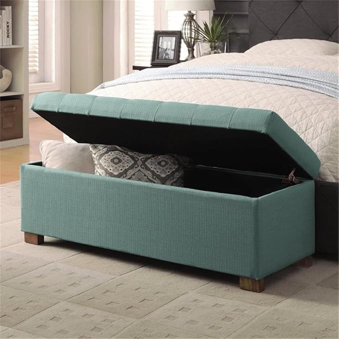 HomePop Large Storage Ottoman Bench