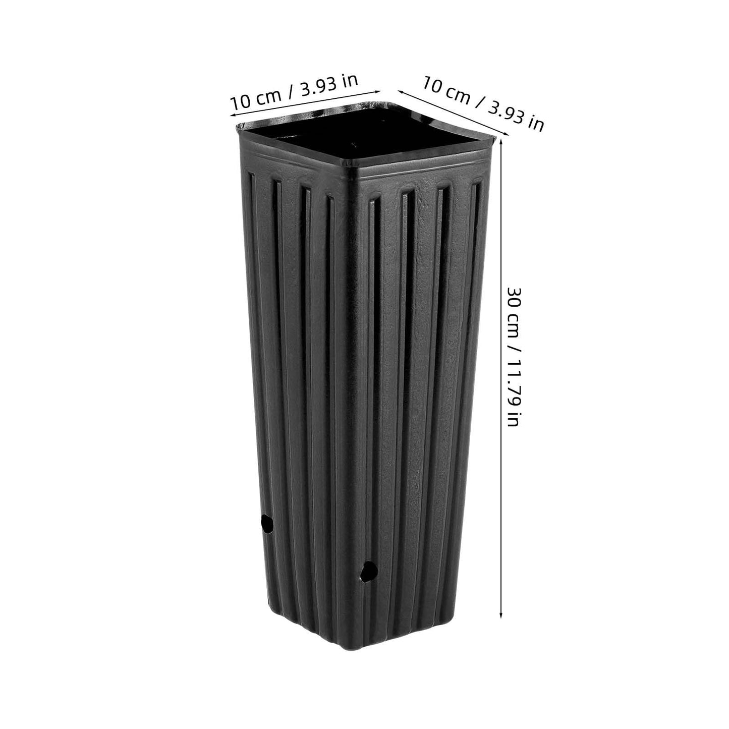 HANABASS 50 Pcs Tree Nursery Pots Planter Plastic Starting Pots with Drainage Holes Deep Nursery Treepots for Outdoor Garden Balcony, 11.8" Tall