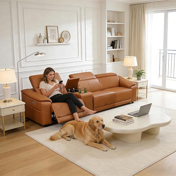 Power Recliner Sofa Set, Reclining Sectional Sofa Couch
