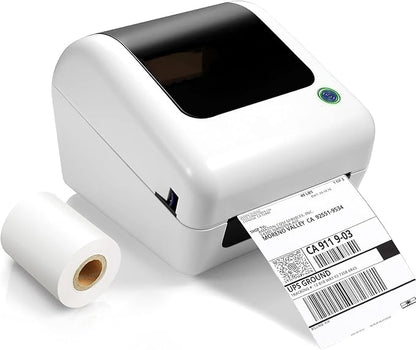 Bluetooth Thermal Shipping Label Printer - Wireless 4x6 Label Maker for packages, Compatible with iPhone and PC, Phone, USB for MAC, Works with Ebay, Amazon, Shopify, Etsy, UPS, USPS Barcode, Upgrade