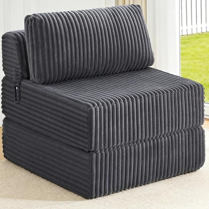 4-in-1 Folding Sofa Bed Convertible Boneless Sleeper Chair Couch Foldable