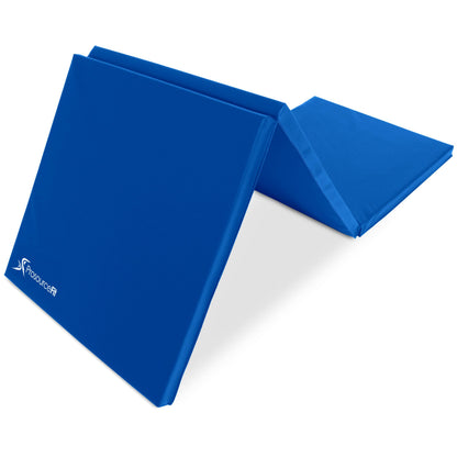 ProsourceFit Tri-Fold Folding Thick Exercise Mat 6’x2’ with Carrying Handles for MMA, Gymnastics Core Workouts