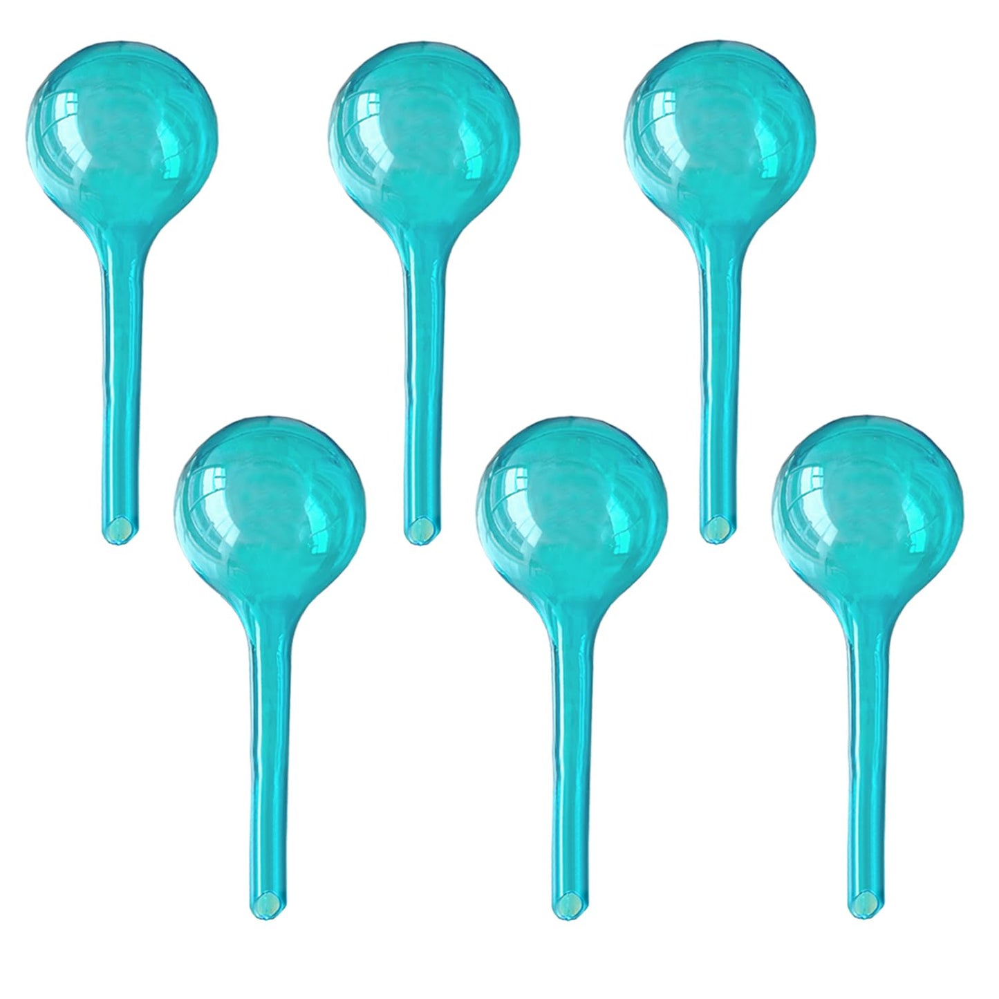Logresy Plant Self Watering Globe, Small 6pcs Plant Watering Stakes Automatic Plant Watering Bulb System Spikes, Flower Automatic Watering Device, Garden Self Waterer for Indoor Outdoor Plant