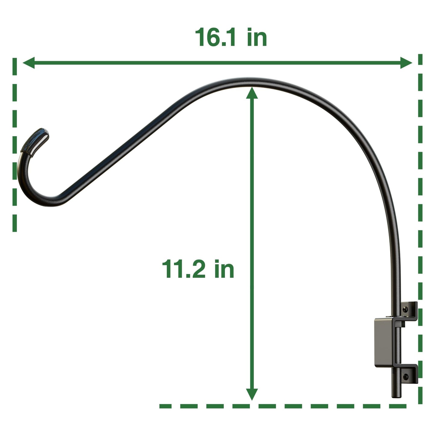 16 Inch Swivel Plant Hanger: Plant Hangers Outdoor, Heavy Duty Hook for Bird Feeder, Plant, Flower Basket, Lantern, Wind Chime & More - Versatile Hanging Brackets Outdoor/Indoor Use Up to 22LB