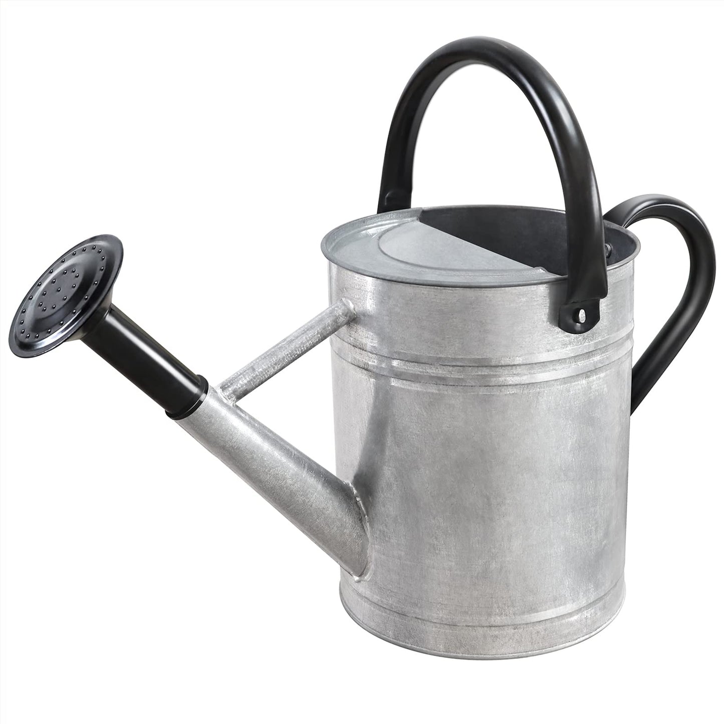 1 Gallon Metal Watering Can for Outdoor Garden, Plant & Flower Watering Pot for Gardening Bonsai Water Bucket with Sprinkler Head
