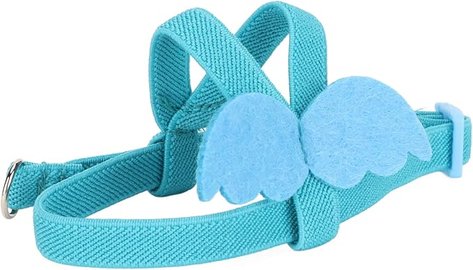 Pet Parrot Bird Harness Leash, Adjustable Parrot Nylon Leash Bird Flight Harness Vest, Bird Flying Clothes with Rope Parrot Flight Suit with Leash for Parakeets Cockatiels Conures Budgies(XS)