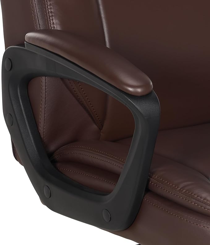 Amazon Basics Classic Puresoft PU Padded Mid-Back Office Chair