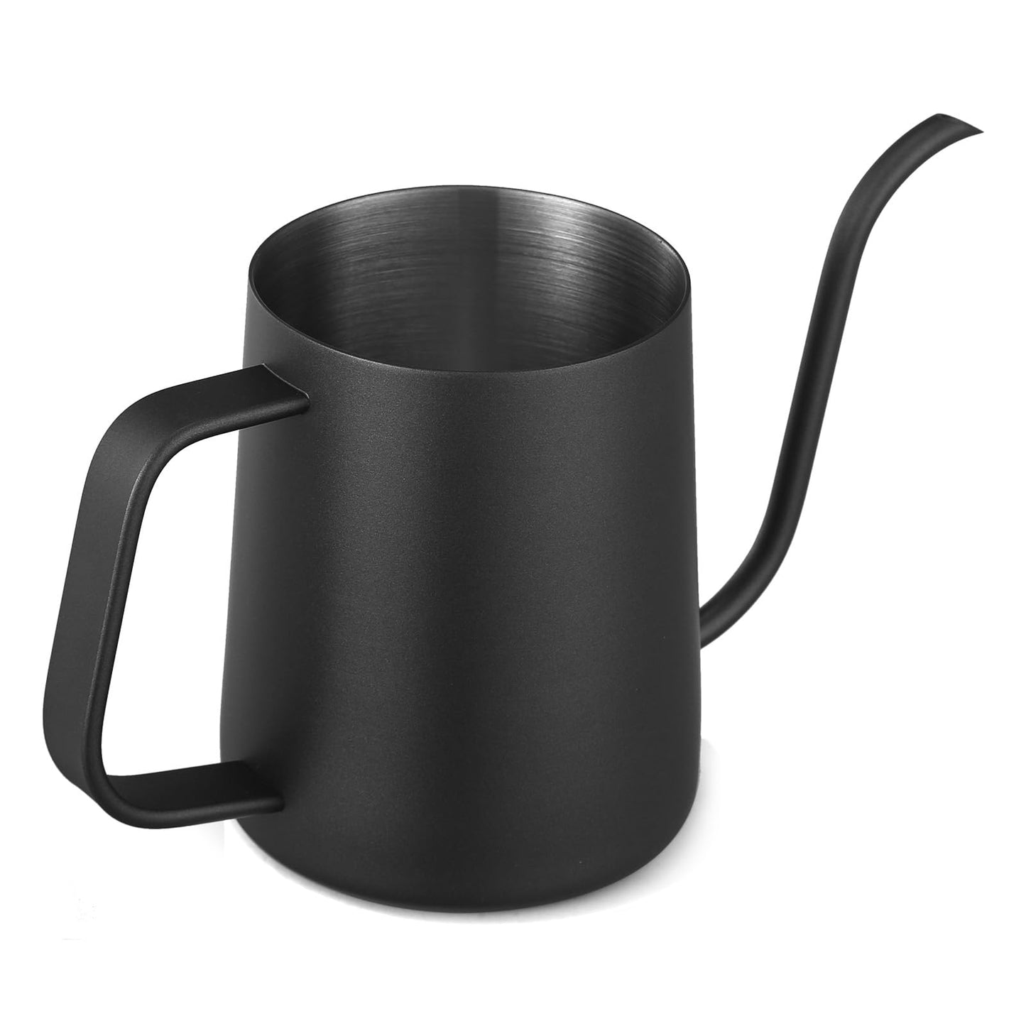 Small Watering Can Indoor Plants - 20 oz Mini Stainless Steel Watering Can with Long Spout Rust-Proof Tiny Metal Watering Can for Small House Plants Flowers Home & Office Black