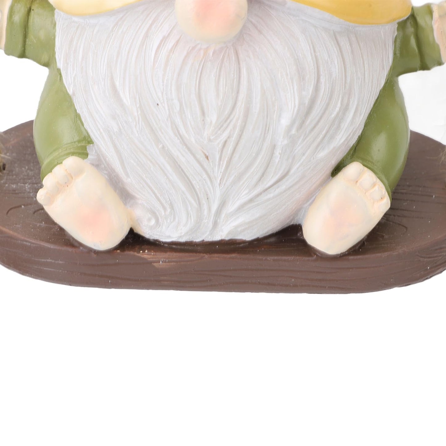 Tyenaza Swing Planter Pot, Hanging Planter Faceless Gnome Flowerpot Resin Hanging Planter for Use Weather Resistant Garden Decor Dwarf Figurine (Yellow Green)