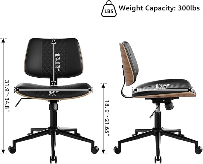 Modern Armless Office Chair