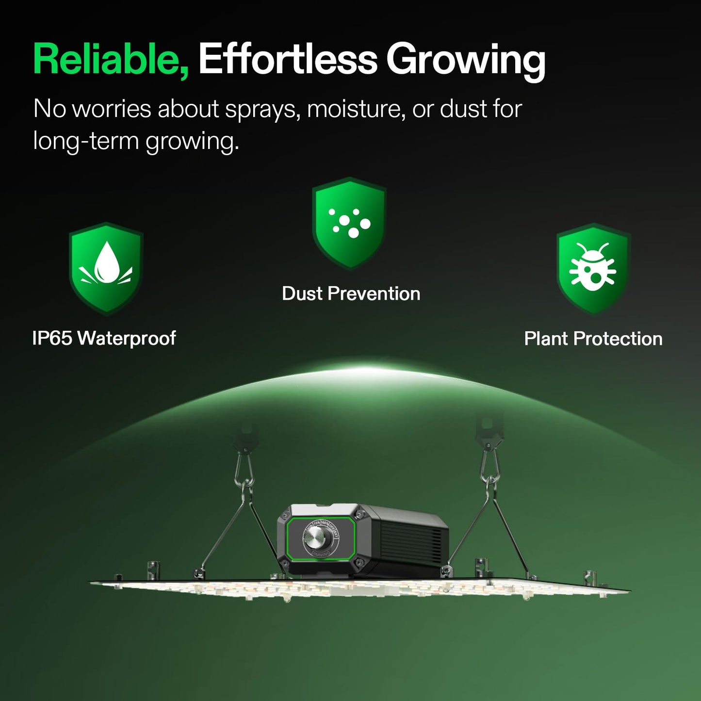VIVOSUN LumaLight 100W LED Grow Light, Full Spectrum Plant Light, Smart Dimmable & High PPFD for Indoor Plants Seedling Vegetables Bloom, Fits 2×2/2×4 Grow Tents
