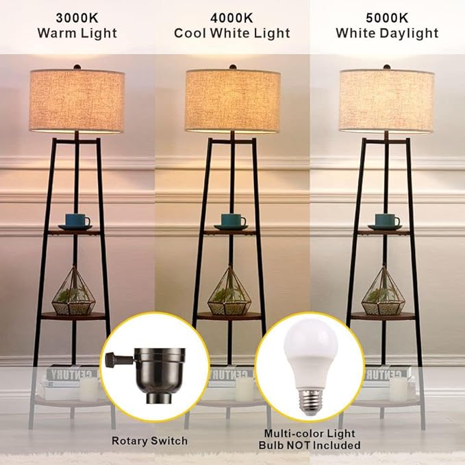 ROSEN GARDEN Floor Lamp, Standing Reading Light