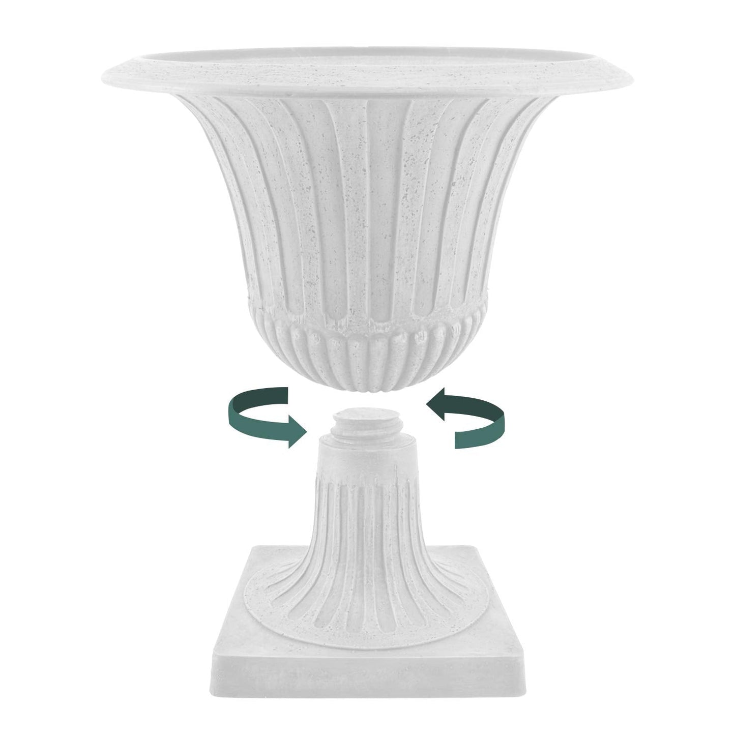 Arcadia Garden Products G50BK, Black Worthington Urn