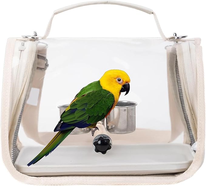 Bird Backpack Carrier,Transport Bag for Bird with Perch | Outdoor Cockatiel Bag - for Parrot Parakeet Cockatiel Conure Cockatoo Outdoor Travel Camping Road Trip Vacation