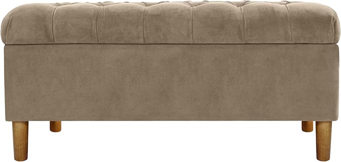 Homepop Home Decor | Tufted Ainsley Button Storage Ottoman Bench