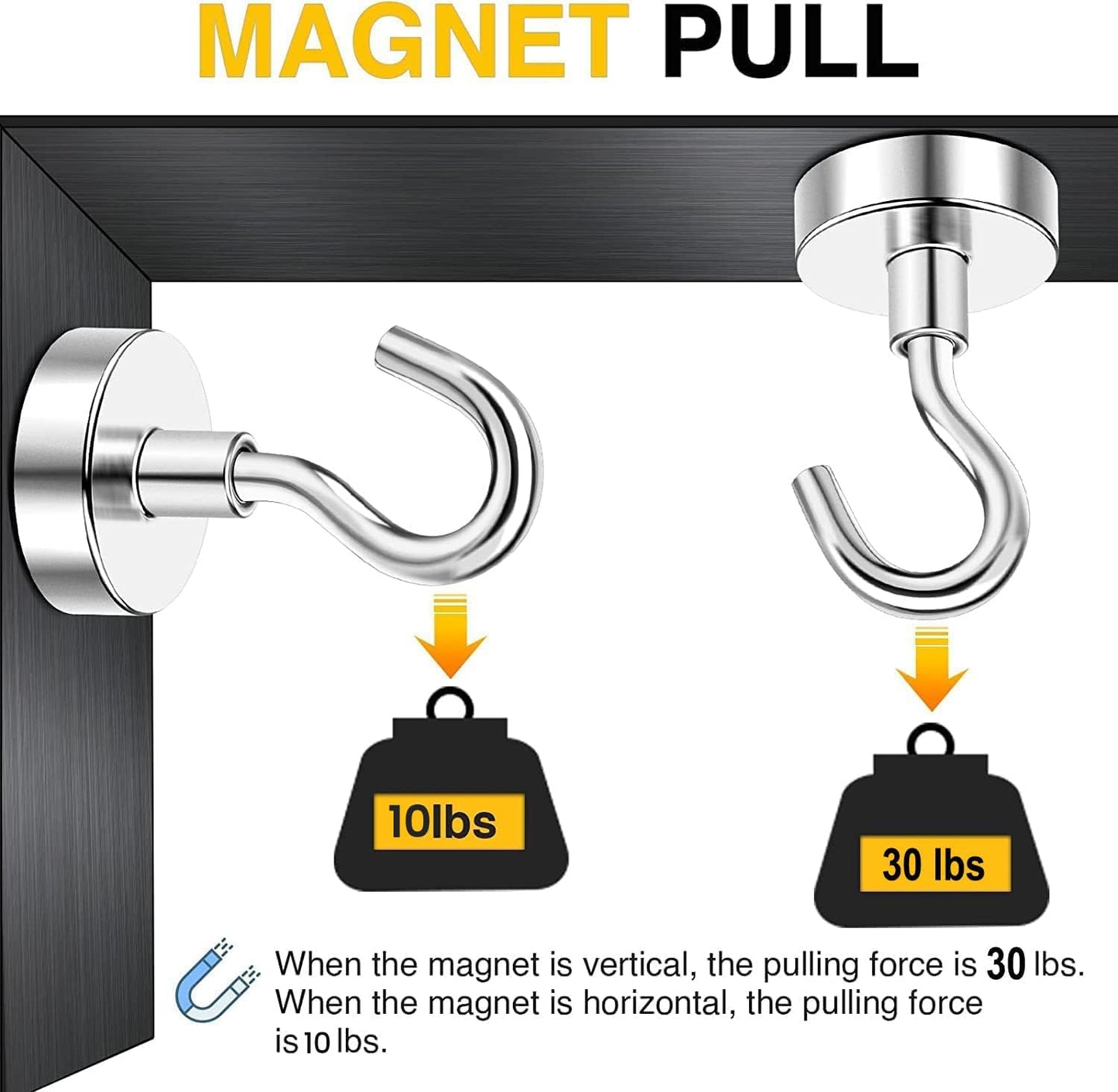DIYMAG Magnetic Hooks, 30lbs+ Magnet Hook 2026 Cruise Cabin Ship Essentials Heavy Duty Strong Magnets Refrigerator Fridge Hanging for Classroom Beach Vacation Kitchen Grills Home 60 Pack