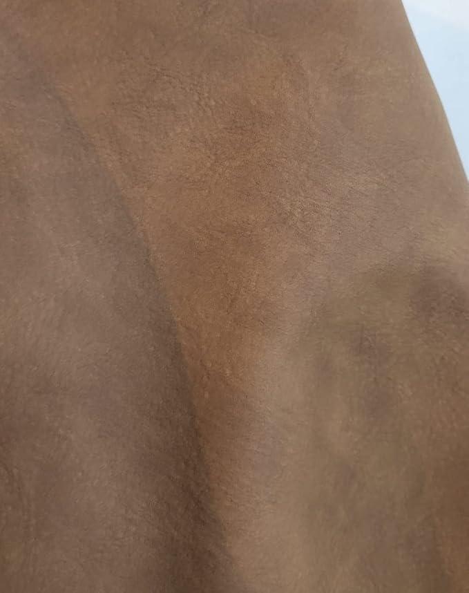 NAT Leathers | Desert Tan Tumbled Nubuck Soft Faux Vegan Leather PU | 3 Yard