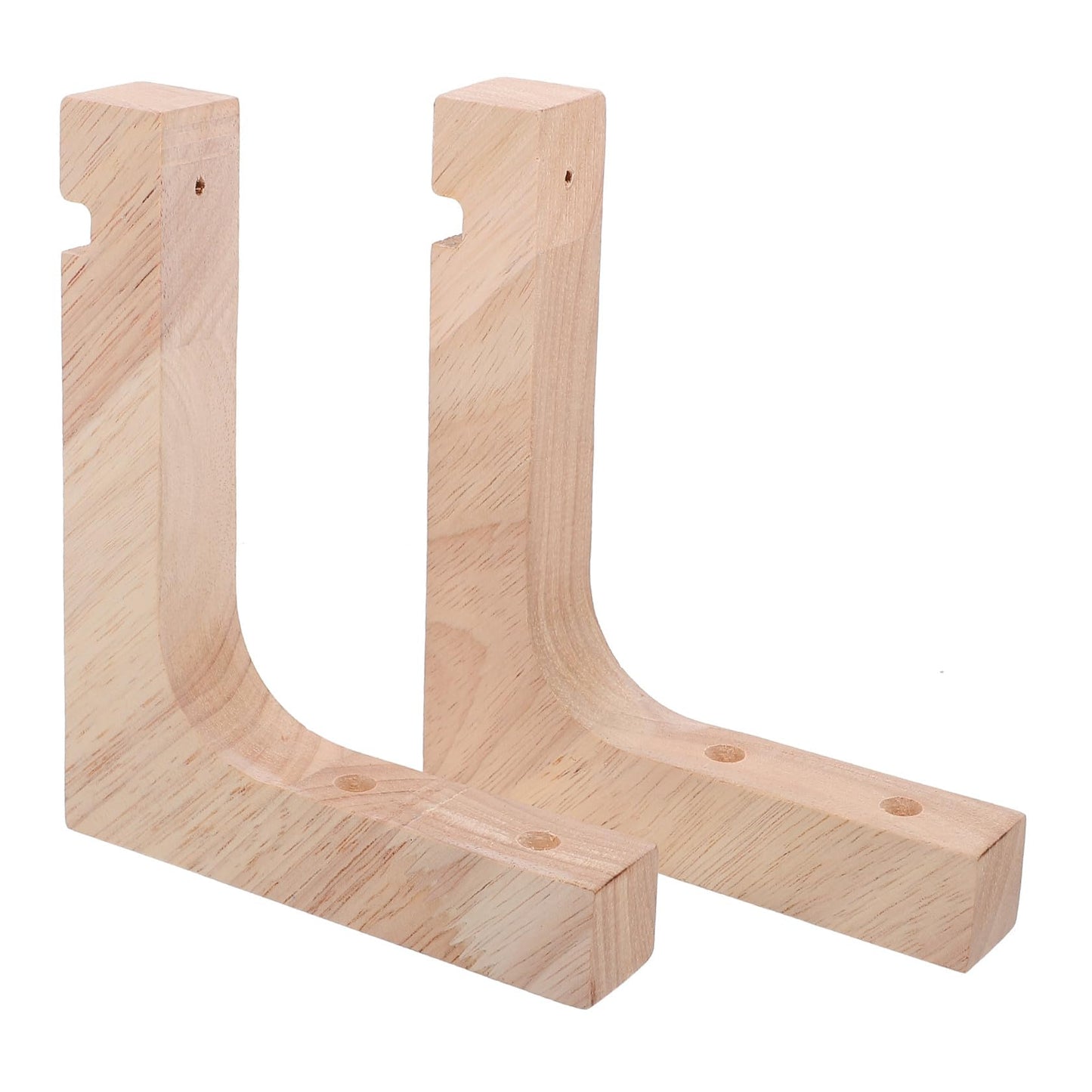 VICASKY Wood Hooks for Hanging Plants 2pcs Indoor Plant Hanger Brackets Wooden Wall Mount Heavy Duty for Garden Porch and Outdoor Use